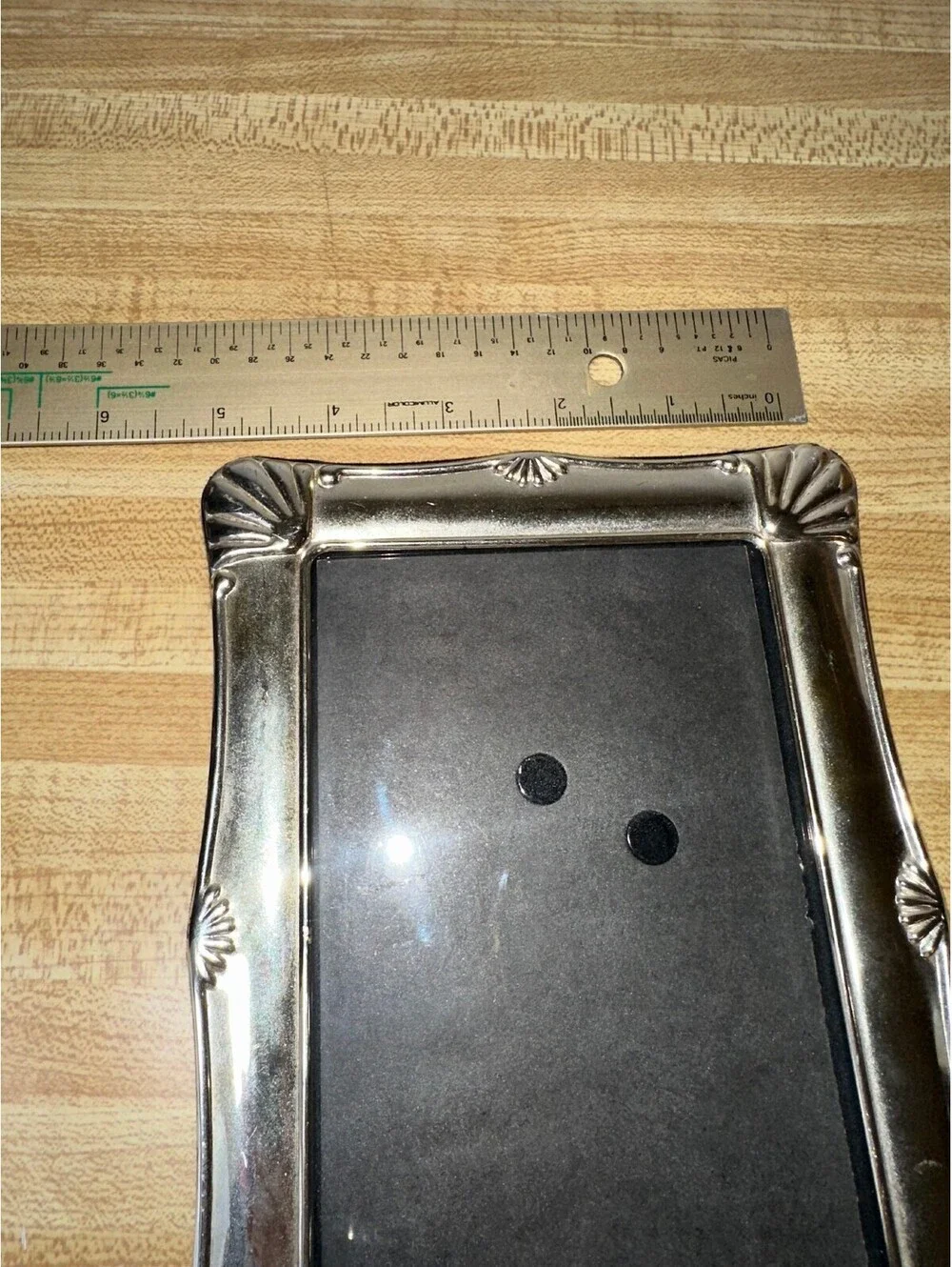 Vintage Silver-Plated Metal Picture Frame 5x7